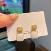 Pendientes elegantes, retro, de lujo y ligeros con costuras de diamantes, nuevos y sencillos, estilo Hong Kong, exagerados, de aguja de plata S925.