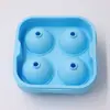 El fabricante recomienda bola de silicona de cuatro orificios, bola de hielo redonda de cuatro orificios, hielera molde de hielo creativo, suministros de bandeja de cubitos de hielo de silicona