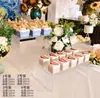 Suporte de acrílico para sobremesas, mesa para intervalo de chá, display de bolos, buffet, casamento e conjunto de decoração para hotel