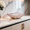 Venta directa de fábrica de nuevas bandejas transparentes de plástico para frutas, platos para frutas, bandejas para frutas secas, bandejas para dulces y bocadillos, bandejas de almacenamiento para sala de estar en stock
