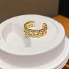 Anillo Abierto de Saturno con Circonita Estilo Coreano Lujo Ligero Moda para el Trabajo Temperamento Anillo para el Dedo Índice Joyería Personalizada de Moda Venta al por Mayor
