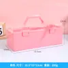Caja de Almacenamiento Portátil para Pinceles de Caligrafía Herramientas para Pintura China Artística Caja de Almacenamiento de Gran Capacidad Caja de Plástico Transparente Macaron