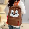 Mochila Escolar Primaria con Estampado de Dibujos Animados Estilo Japonés, Oso de Tres Ojos, Mochila de Ardilla, Linda Mochila para Estudiante de Primaria