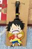 Anime japonés One Piece etiqueta de embarque para equipaje Luffy Sauron Joba adornos de identificación para bolsa de equipaje etiqueta pequeña