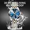 LIGE/LIGE Reloj de Pulsera de Moda para Mujer con Correa de Acero Reloj Casual Resistente al Agua Reloj de Moda Compacto con Pedrería 89157