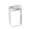 JL-372 Estuche Transparente Luminoso para Cigarrillos con Mechero, Paquete de 20, Estuche Completo para Cigarrillos para Hombre, Sellado y a Prueba de Humedad, Mechero