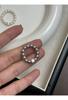 Anillo de circón de plata de ley S925 con perlas de cristal Shijia, pulsera de lujo ligera de nicho, pulsera de cuentas finas de alta gama