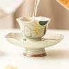Taza maestra de cerámica de conejo lunar pintada a mano de fábrica, taza individual, exquisita taza de té de la tarde, taza de té especial para damas, alto valor de color