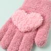 Guantes de estilo coreano para niños, bonitos, cálidos, resistentes al frío y de otoño e invierno, con cinco dedos, para bebés de 1 a 3 años.