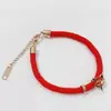 Este año pulsera de cordón rojo cobre rojo calabaza festiva bolsa de dinero oro rosa femenina acero de titanio retención de color regalo de Tanabata