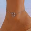 Estilo Popular Transfronterizo Europeo y Americano Collar y Pulsera de Alta Gama con Colgante Largo de Moda de Sol y Luna para Mujer
