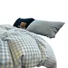 Roupa de Cama Conjunto de Quatro Peças Algodão Puro 2026 Novo Estilo Lençol de Cama 100% Algodão Capa de Edredom Fronha Conjunto de Três Peças Individual para Dormitório Estudantil 3
