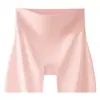 Shorts de Seguridad Lisos de Cintura Alta Control de Abdomen Shorts de Seguridad Cruzados Dos en Uno Boxer de Seguridad para Mujer