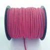 Corda de Veludo Coreano 2,5mm, Corda de Pele de Veado, Corda de Camurça, Corda de Couro Sintético Veludado Dupla Face, Corda para Tecelagem de Colares e Pulseiras DIY