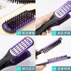Peine de Placa Colorido Electroplateado Peine Alisador Cerdas de Jabalí Secado y Suavizado del Cabello Forma de V Nuevo Peine de Placa Salón de Belleza Mayoreo