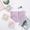 Jade Box Graphene Antibacteriano Calças Bow Sexy Lace Roupa Interior Feminina Cintura Média Fina Cintura Média Não Marcante Cuecas Respiráveis