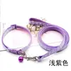 Huella Perro y Gato Correa Mascota Pequeña Correa Collar Set Cuerda para Pasear Perro Teddy Gatito Correa