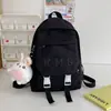 Mochila escolar fresca de estilo coreano para niñas, estudiantes de secundaria, linda mochila pequeña y extrovertida, mochila de viaje ligera para estudiantes de secundaria.