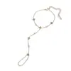 Pulsera de Acero Inoxidable con Baño de Vacío y Circonita Incrustada, Estilo Ins Versátil, Accesorio de Mano de Lujo de Nicho Transfronterizo Aogu para Mujer
