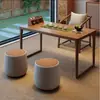 Mesa de té estilo mediados de siglo, mesa de té de madera maciza estilo chino nuevo, mesa de té pequeña para balcones, mesa de té modelo nuevo 2026, mesa de té baja, mesa de té de 60 cm de alto
