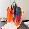 Nuevo Pañuelo Cuadrado de Seda Estampado de Tucán Simulado Chal Bufanda para el Cuello Tacto de Alta Gama Para Atar Al Cuello Pañuelo Cuadrado Pequeño Pañuelo para la Cabeza Bufanda de Seda Bufanda