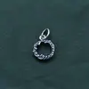 Anel de Pena em Prata de Lei S925 Estilo Retrô Chinês Fivela Ot Pulseira de Corda Trançada Pulseira de Cristal Colar Pingente Acessórios Fivela de Cauda