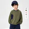 2026 Nueva Camiseta de Manga Larga Rayada de Primavera y Otoño para Niños Niñas Casual Holgada Ropa Cálida Ropa Infantil