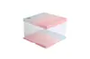 Caja transparente para pastel de cumpleaños 4 pulgadas 6/8/10/12 pulgadas degradado capa simple/doble elevada caja de embalaje personalizada para repostería
