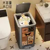 Cubo de basura para inodoro con tapa para prevenir olores, Cesta de pañuelos para el hogar tipo pedal, Cubo de basura estrecho para cocina y baño