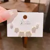 Novo Produto 2025 Flor Estéreo de Zircônia Três Pares de Brincos para Mulheres Estilo Coreano Agulha de Prata Conjunto de Alta Qualidade com 6 Peças de Brincos
