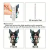 Muñeco de Elfo Lindo Colgante Navideño Transfronterizo Acrílico Plano Colgante de Llavero Decorativo para Espejo Retrovisor de Coche