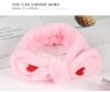 Lindo Peluche Lavado de Cara Orejas de Conejo Diadema Franela Antideslizante Banda para el Cabello Accesorios para el Cabello de Mujer Accesorios Diadema Elástica Venta al por Mayor