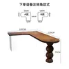 Escritorio de Esquina para Dormitorio de Madera Maciza Retro Escritorio de Estudio en Forma de L para el Hogar Contra la Pared Esquina Escritorio de Oficina para Computadora de Alta Gama