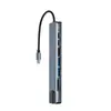 Estação de Docking Oito em Um Tipo C Porta de Rede 100m Estação de Docking Usb-C 4K Usb3 0 Carregamento Rápido Pd Expansão