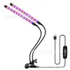 Lámpara LED para Crecimiento de Plantas Lámpara para Plantas Clip Temporizador Espectro Completo Luz Solar Suculenta Flor Hierba Plántula Luz Suplementaria