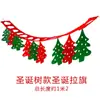 Bandera de Navidad No Tejida Bandera Tridimensional Decoración Navideña Adornos Colgantes Calcetín de Navidad Reno Navideño Bandera de Árbol de Navidad