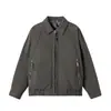 Chaqueta Ligera de Plumas para Hombre con Bordado de Letras, Nueva Invierno Retro Japonés Versátil Color Sólido Sencilla Cálida