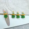 Adornos Navideños de Dibujos Animados Sanrio para Uñas Ciervo Lindo Santa Gato Kt Decoraciones para Uñas y Aretes DIY