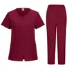 Ropa médica personalizada, ligera y fresca al tacto, uniformes de trabajo bordados, uniformes quirúrgicos, uniformes de enfermería, uniformes quirúrgicos de lotes pequeños