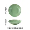 Conjunto de Louça Cerâmica Série Meia Lua Minimalista para Uso Doméstico, Combinação de Tigelas, Pratos e Colheres em Cor Sólida, Tigelas de Arroz, Travessas e Tigelas para Macarrão