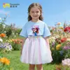 Transfronterizo Kpop Cazadora de Demonios Grupo de Chicas Atuendo de Niña Verano 2026 Nuevo Falda Tutú de Malla de Manga Corta para Niños Estilo Princesa