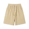 Novos Shorts Esportivos de Verão 2026 para Homens, Calça de Moletom Solta de Algodão de 5 Pontos, Shorts de Praia de Perna Reta, Calças de Comprimento Médio