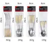 Serie Medio Oriente Paquete de 6 Juego de Cubiertos de Acero Inoxidable Corona Diamante Estrella Chapado en Oro Real Cuchillo Tenedor Cuchara para Comida Occidental Bolsa de PVC