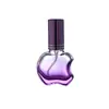 Frasco de Perfume de Maçã 10ML, Frasco Refilável de Perfume de Cor Degradê de Alta Qualidade, Frasco de Reposição de Amostra de Perfume com Tampa de Rosca, Exclusivamente para Fornecimento Transfronteiriço