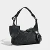 2025 Nova Bolsa Baguete Portátil Bolsa de Grande Capacidade Bolsa Feminina Moda Bolsa de Ombro Casual Xadrez Bolsa Tote de Axila