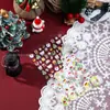 Pegatinas para Uñas con Relieve de Hombre de Jengibre Popular Oso de Santa Claus Lazo Pegatinas para Uñas Dibujos Animados Accesorios para Uñas