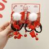 Horquilla de Año Nuevo Antigua para Niños con Borla Accesorios para el Cabello Ropa de Actuación Hanfu Accesorios Cheongsam Par de Horquillas Accesorios para el Cabello de Año Nuevo