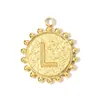 Collar Colgante Pequeño Cuadrado 26 Letras Inglesas DIY Acero de Titanio Pulsera A-Z para Mujer Etiqueta de Joyería de Acero Inoxidable