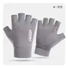 Luvas de Seda Gelada Protetoras Solares para Primavera e Verão com Proteção UV, Dedos Livres, Finas, para Esportes de Equitação, Meio Dedo, Antiderrapantes, para Dirigir, Pescar, para Homens e Mulheres
