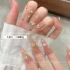 Joyería para uñas de网红 nido de pájaro cortado mariposa taladro de uñas multicorte cristal punta accesorios para taladro de uñas al por mayor